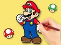 Game Coloring Book: Dwarf Holds Flower