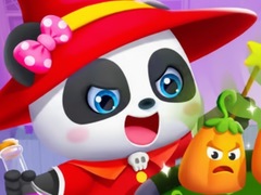 Game Jigsaw Puzzle: Baby Panda Pumpkin Pot