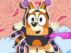 Game Coloring Book: Halloween Spooky Bingo & Bluey