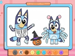 Game Coloring Book: Bluey Halloween Costume