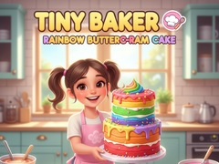 Game Tiny Baker: Rainbow Buttercream Cake