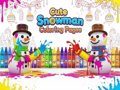Game Cute Snowman Coloring Pages