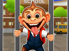 Game Jigsaw Puzzle: Monkey Student School Prank