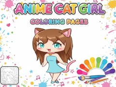 Game Anime Cat Girl Coloring Pages