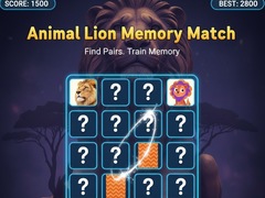 Game Animal Lion Memory Match