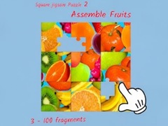 Game Square jigsaw Puzzle 2 - Assemble Fruits