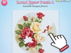 Game Round jigsaw Puzzle 2 - Assemble Bouquet flowers