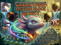 Game Creatures Picture Block Quest