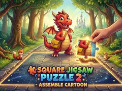 Game Square jigsaw Puzzle 2 - Assemble Cartoon